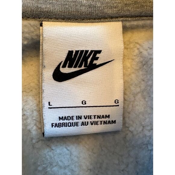 Nike Gray Zip Up Sweatshirt Size Large - Picture 5 of 5